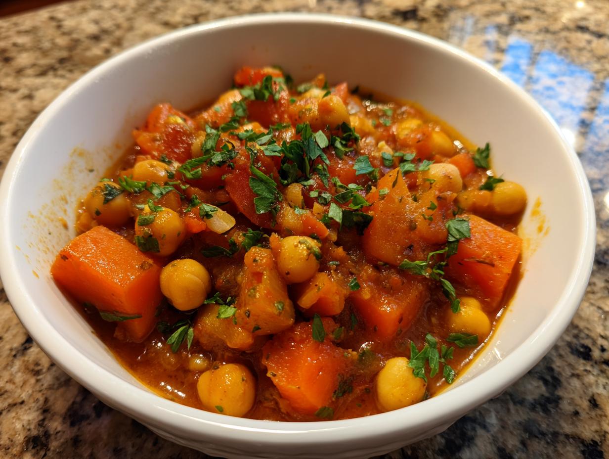 Amazing 35-Min Moroccan Chickpea and Carrot Tagine 4 Moroccan Chickpea and Carrot Tagine