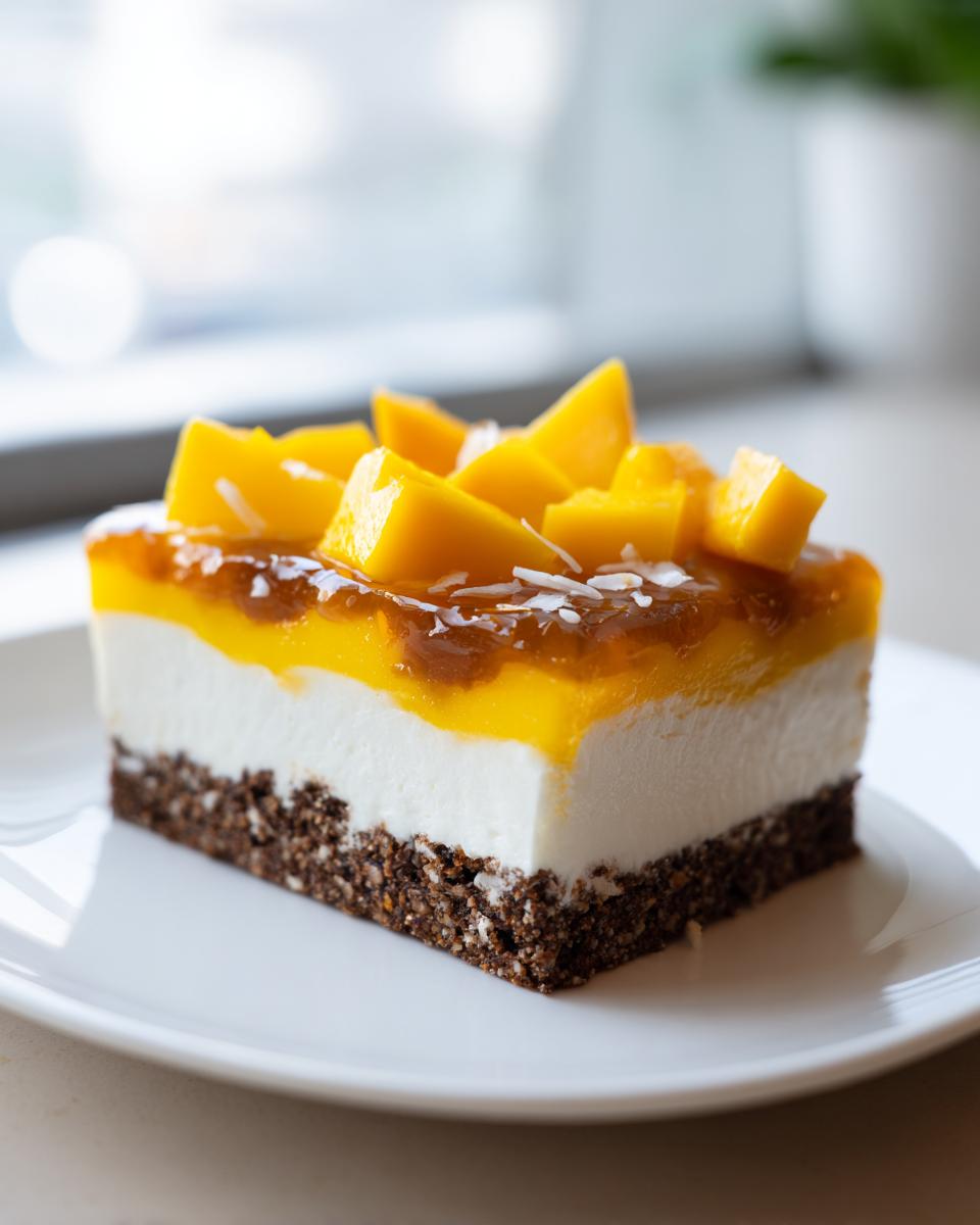Amazing 5-Step No-Bake Coconut Mango Cheesecake 5 No-Bake Coconut Mango Cheesecake - detail 1