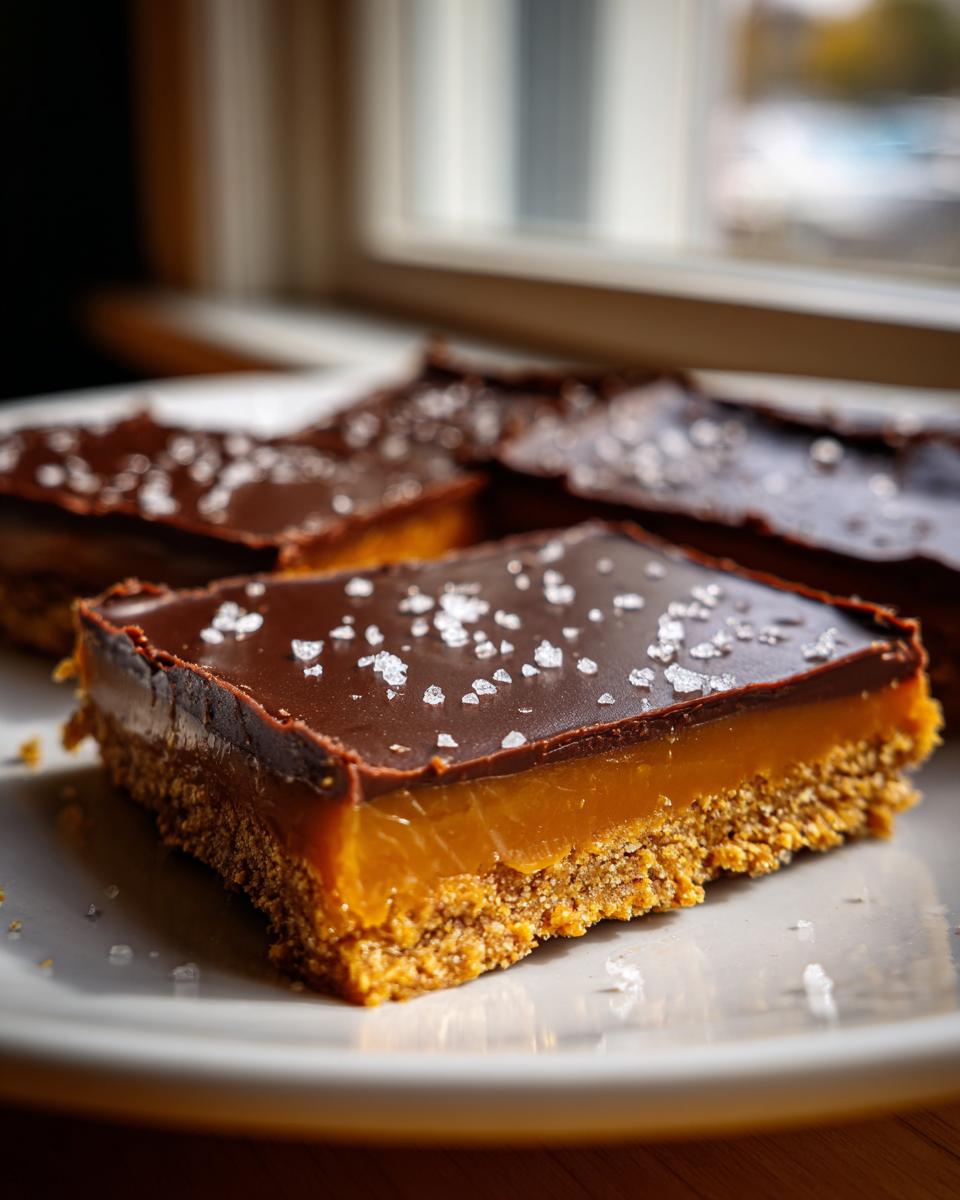 Divine 16 No-Bake Salted Caramel Pretzel Bars 6 No-Bake Salted Caramel Pretzel Bars - detail 1