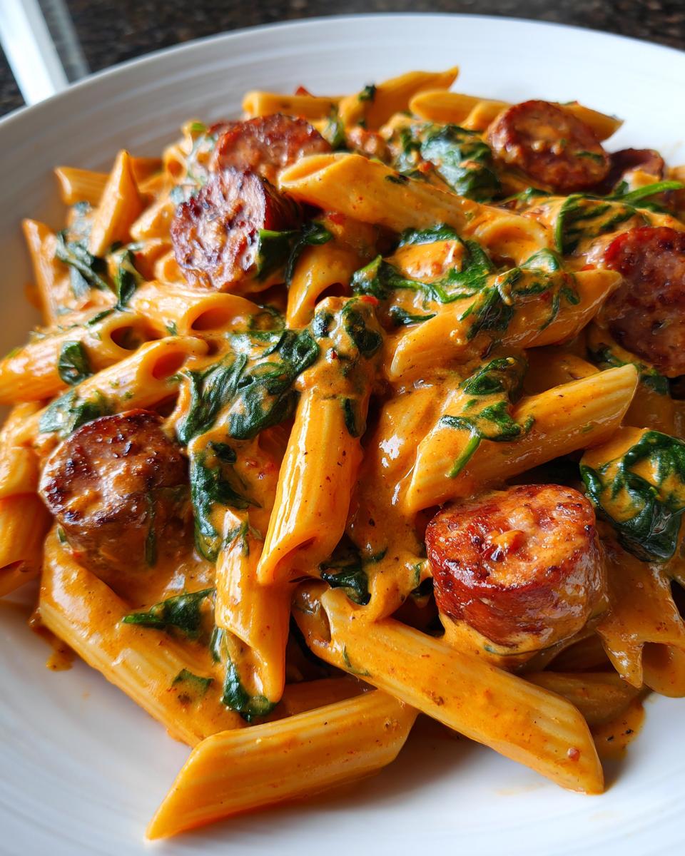 Stunning 30-Minute One Pot Creamy Cajun Sausage Pasta 6 One Pot Creamy Cajun Sausage Pasta (30-Minutes) - detail 1