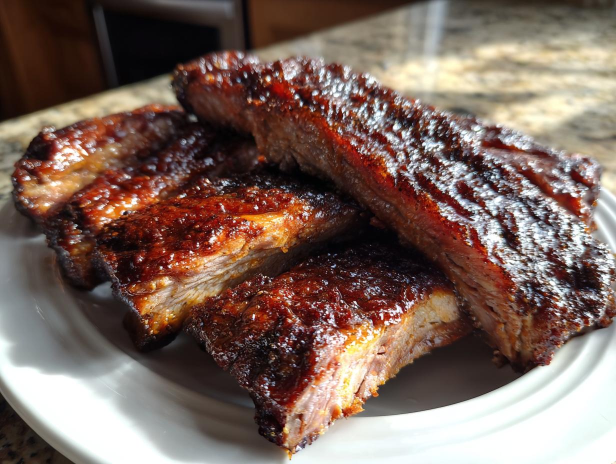 Amazing 15-Minute Prep Oven BBQ Ribs 4 Oven BBQ Ribs