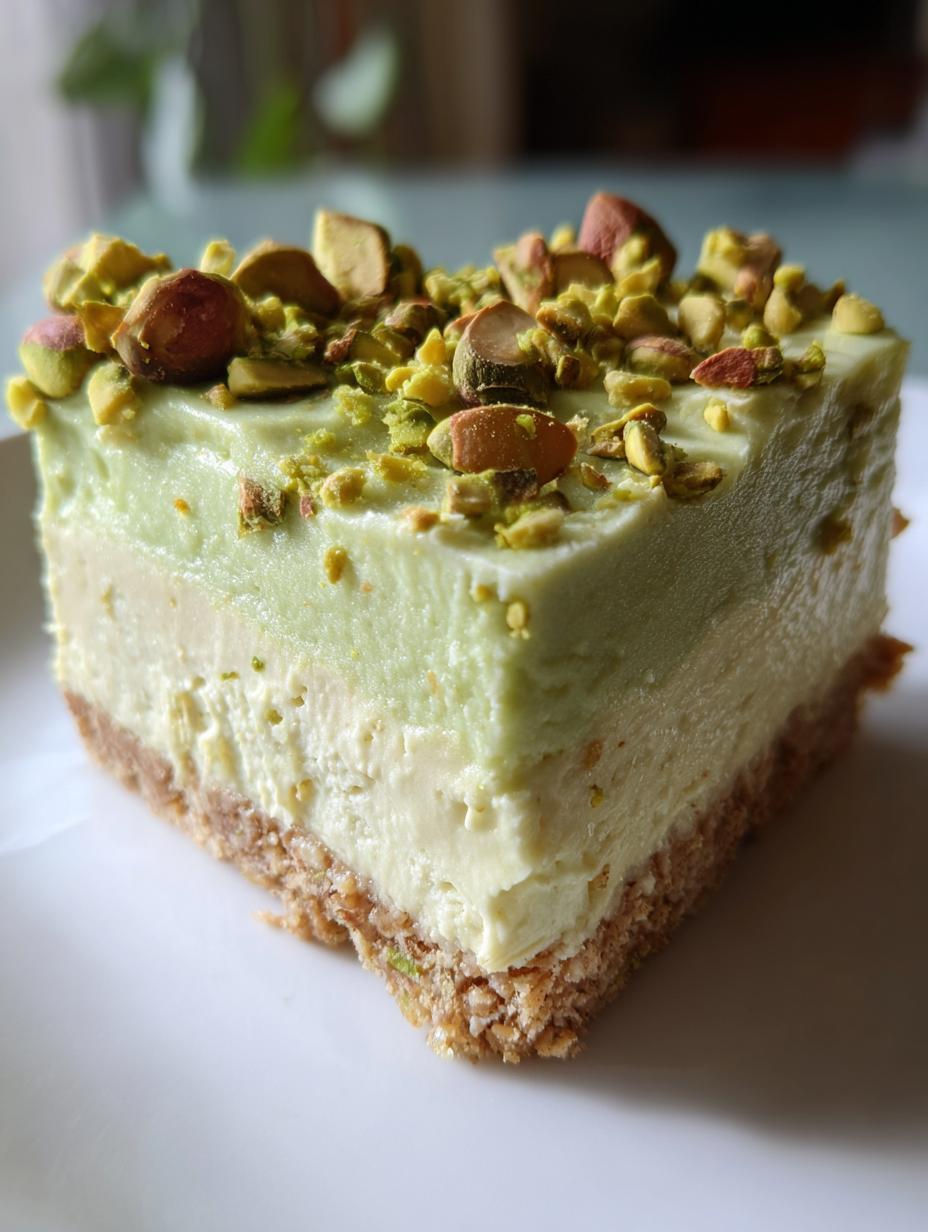 Stunning Pistachio Cream Bars: 12 Easy No-Bake Delights 6 Pistachio Cream Bars - detail 2