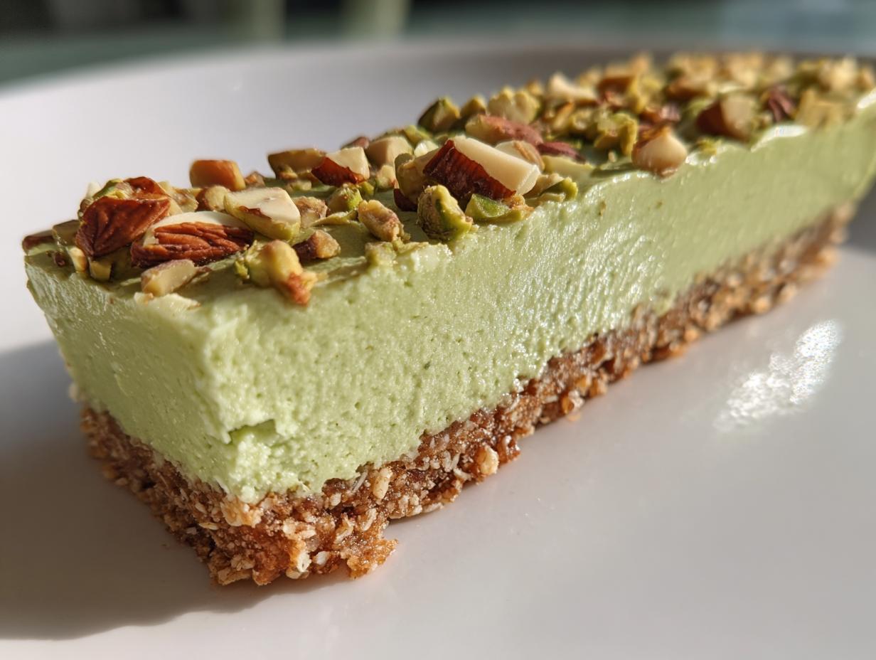 Stunning Pistachio Cream Bars: 12 Easy No-Bake Delights 4 Pistachio Cream Bars