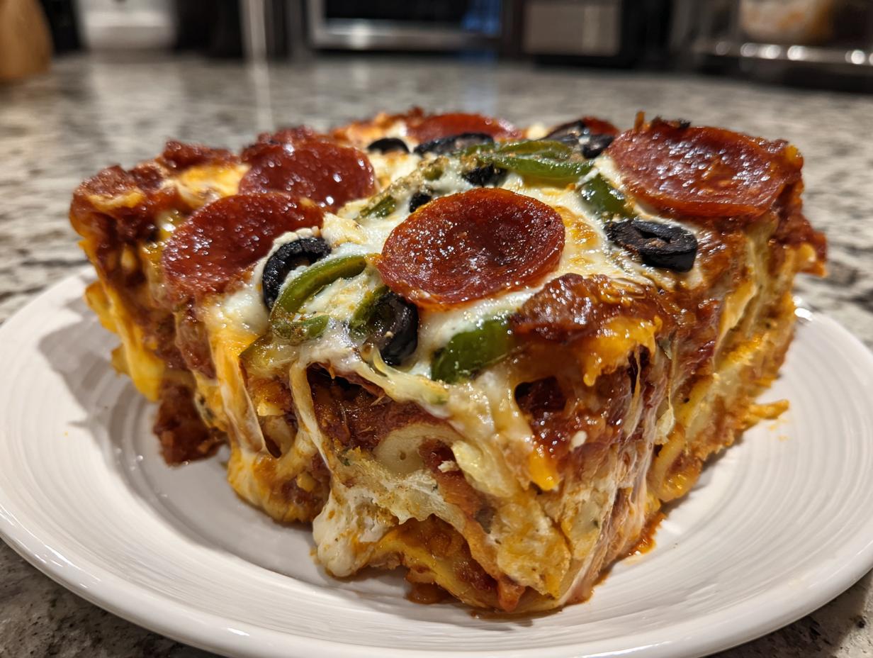 Amazing 380 Calorie Pizza Casserole Gold 4 Pizza Casserole