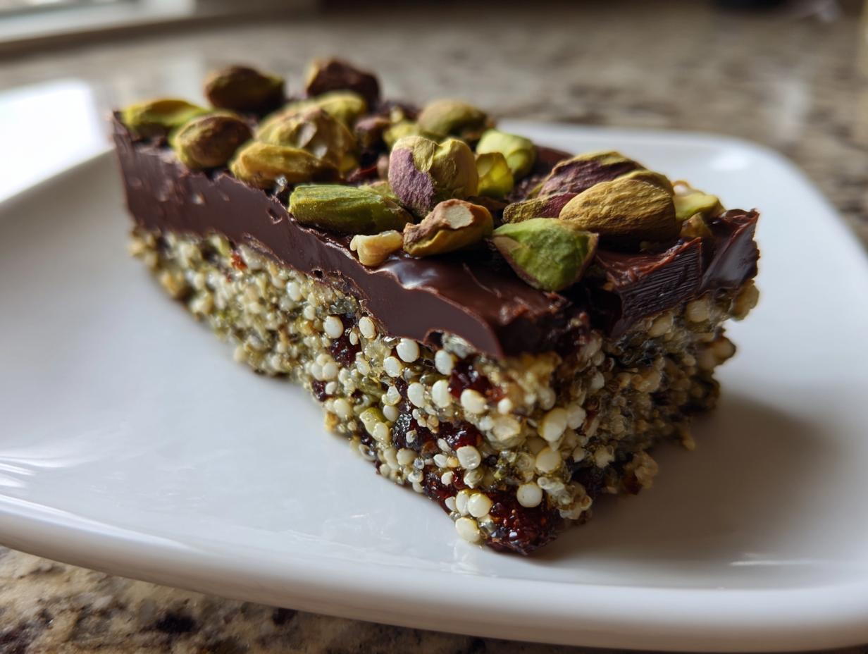Amazing 12 Puffed Quinoa & Pistachio Bars 5 Puffed Quinoa & Pistachio Bars