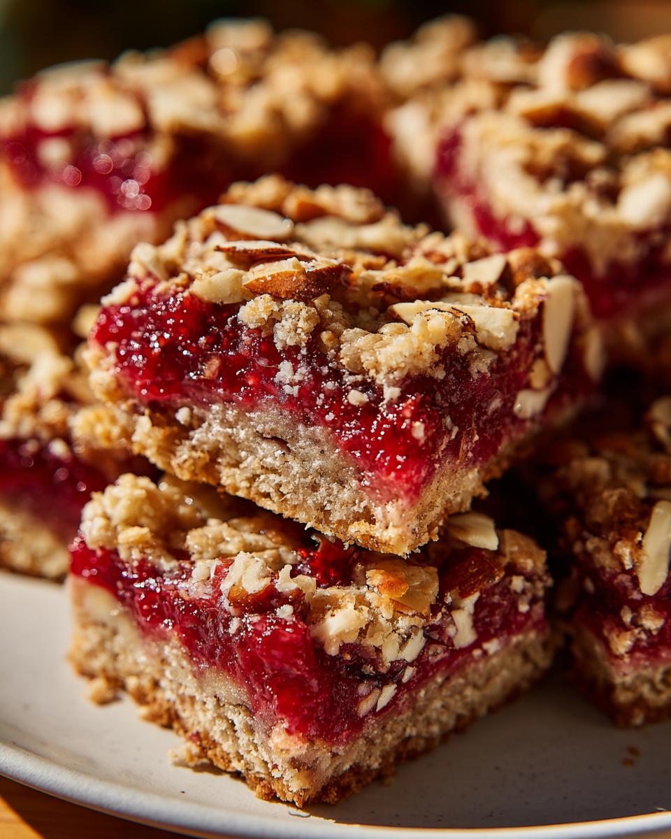 5 Amazing Raspberry Almond Dessert Bars 5 Raspberry Almond Dessert Bars - detail 1
