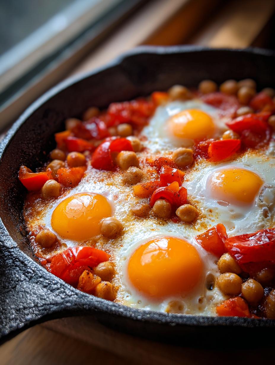 Amazing 6 Roasted Red Pepper and Chickpea Baked Eggs 8 Roasted Red Pepper and Chickpea Baked Eggs - detail 3