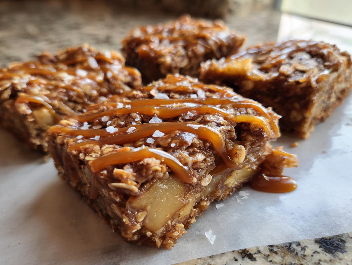 Amazing 9 Salted Caramel Apple Bars 4 Salted Caramel Apple Bars