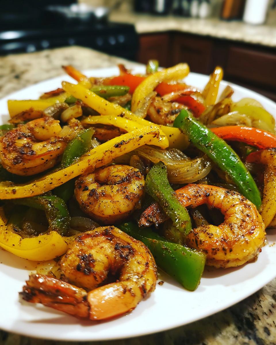 Simple 15 Minute Sheet Pan Shrimp Fajitas 5 Sheet Pan Shrimp Fajitas - detail 1