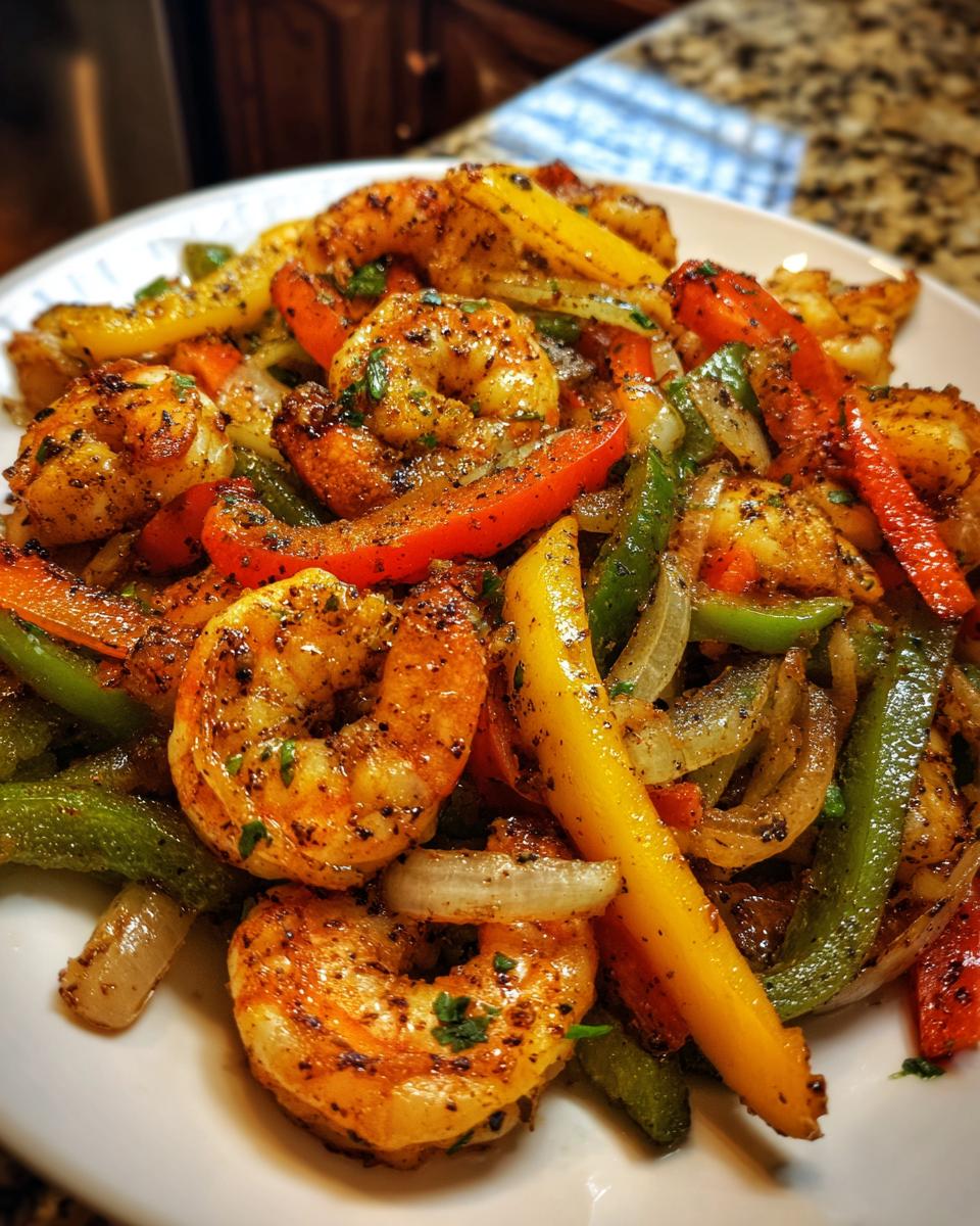 Simple 15 Minute Sheet Pan Shrimp Fajitas 6 Sheet Pan Shrimp Fajitas - detail 2