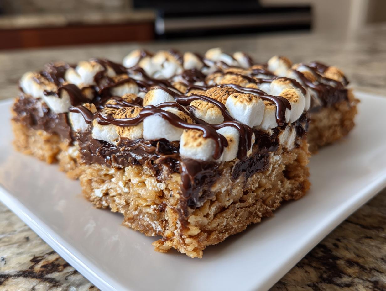 Sensational S’mores Graham Bars in 4 Steps 4 S’mores Graham Bars