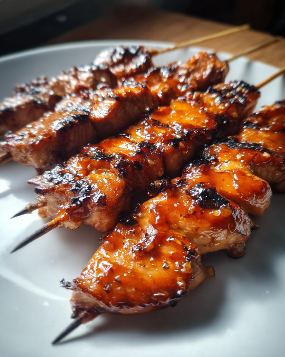 5 Amazing Spicy Honey Garlic Chicken Skewers 5 Spicy Honey Garlic Chicken Skewers - detail 1