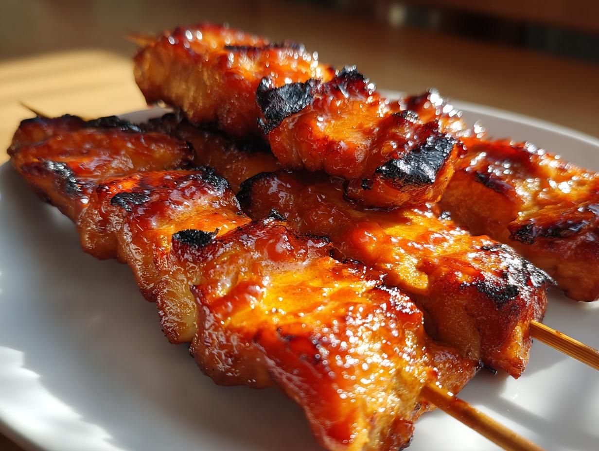 5 Amazing Spicy Honey Garlic Chicken Skewers 4 Spicy Honey Garlic Chicken Skewers
