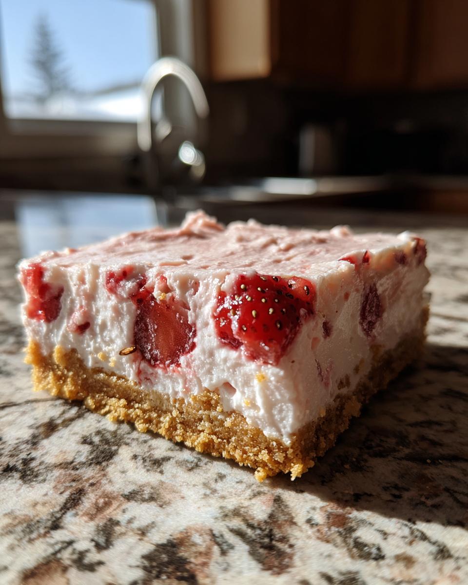 Amazing 12 Strawberry Cheesecake Bars 6 Strawberry Cheesecake Bars - detail 2