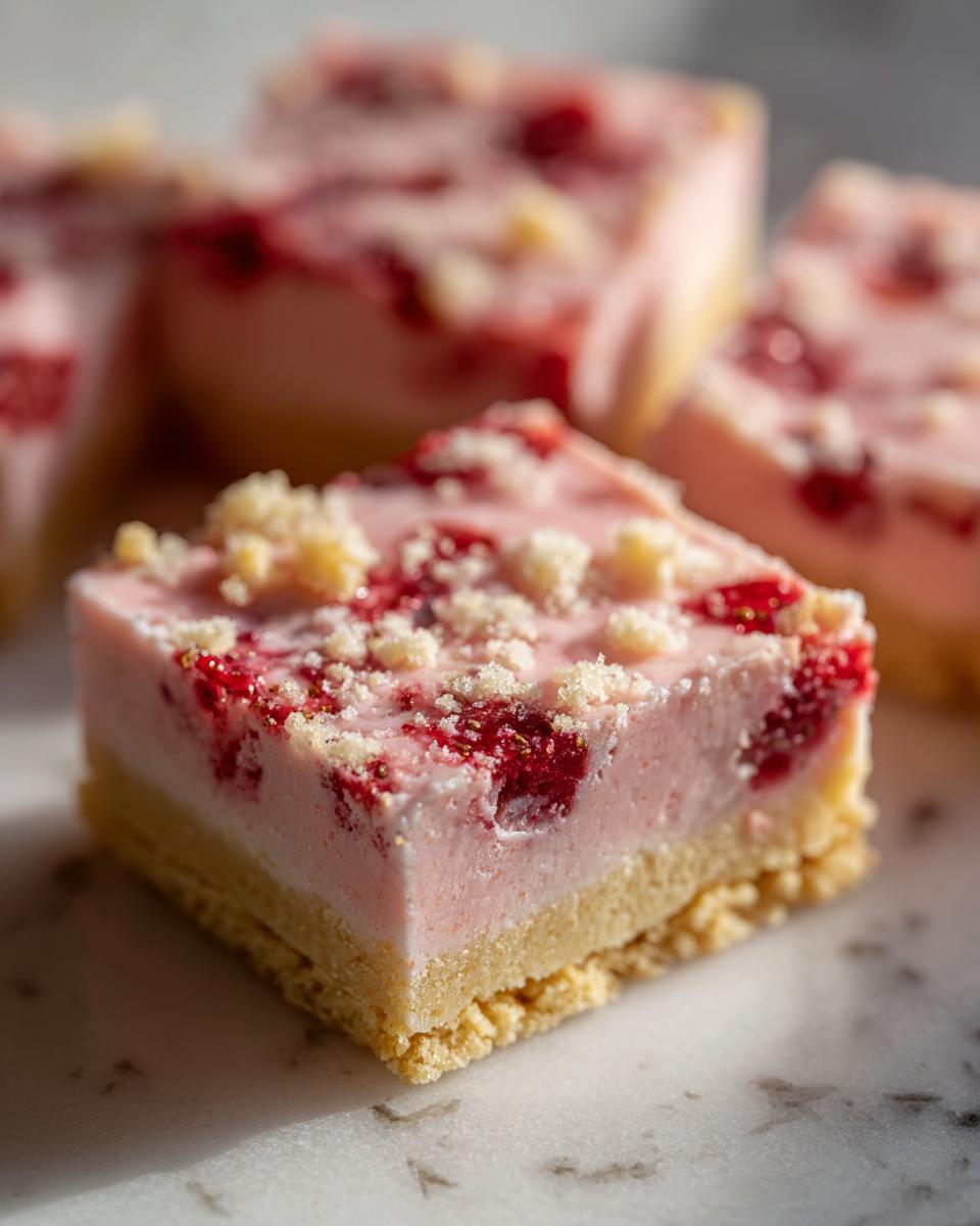 Divine 12 Strawberry Cream Cheese Bars 5 Strawberry Cream Cheese Bars - detail 1