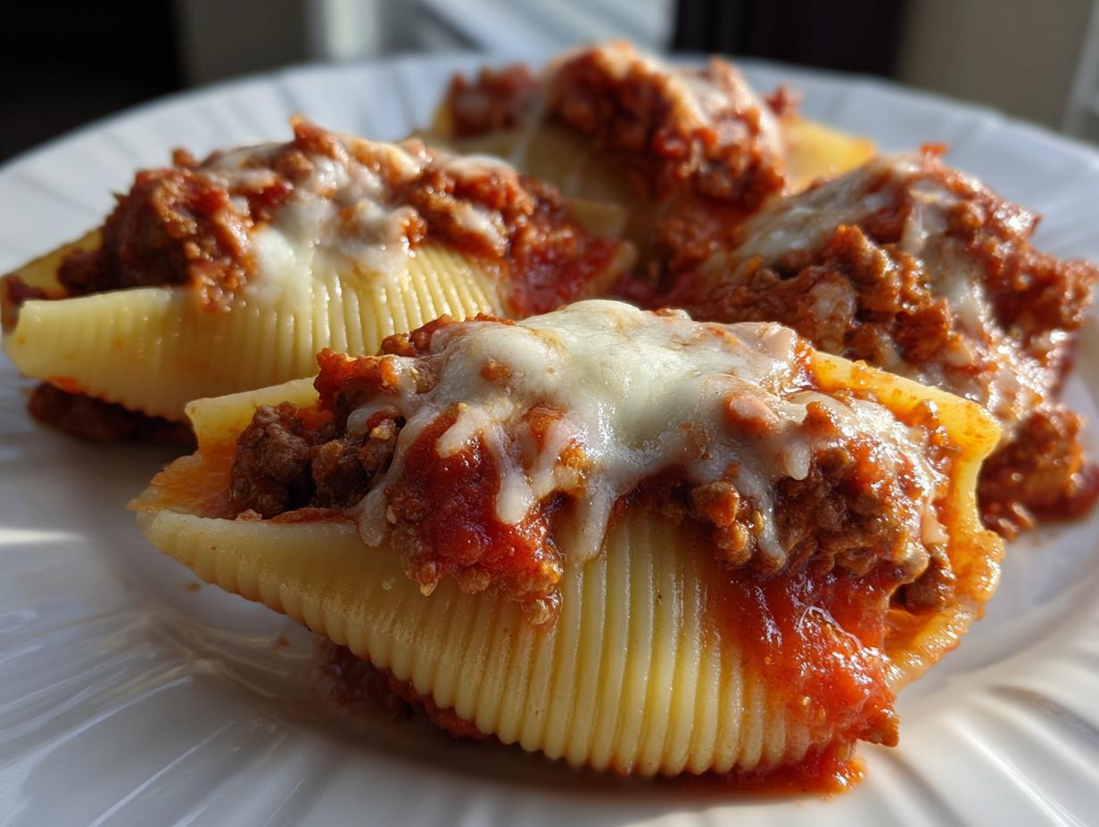 Divine 1-Bowl Stuffed Shells with Meat & Cheese 5 Stuffed Shells with Meat & Cheese