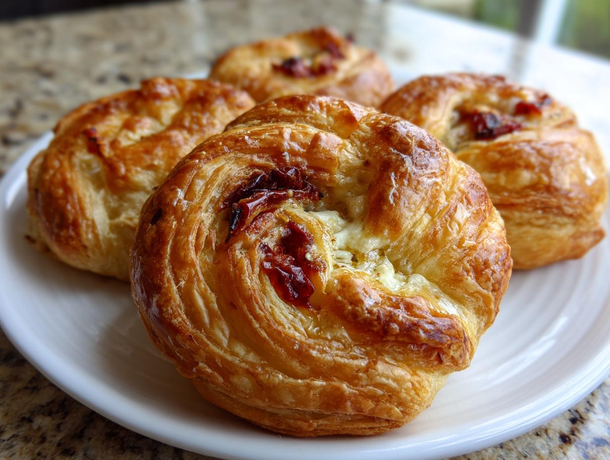 4-Ingredient Sun-Dried Tomato and Goat Cheese Puff Pastry Bites 4 Sun-Dried Tomato and Goat Cheese Puff Pastry Bites (4 Ingredients)