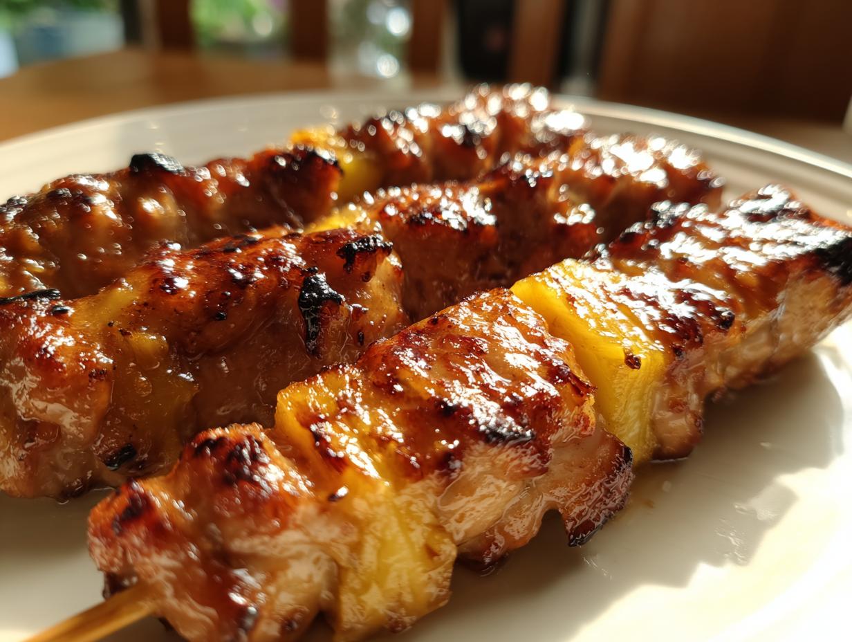 Amazing 15-Min Teriyaki Pineapple Chicken Skewers 4 Teriyaki Pineapple Chicken Skewers