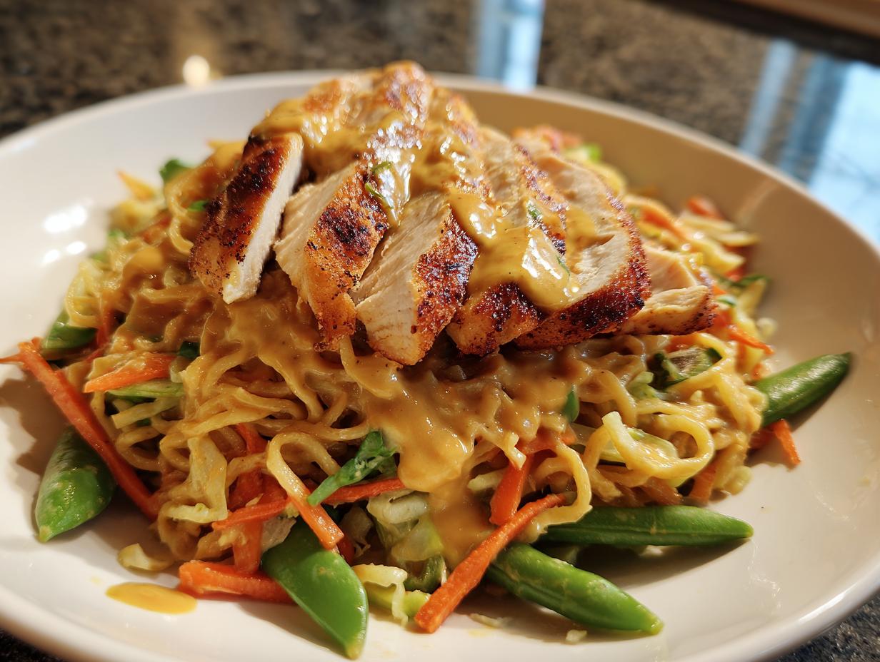 Amazing 25-Min Thai Peanut Chicken Bowl 4 Thai Peanut Chicken Bowl