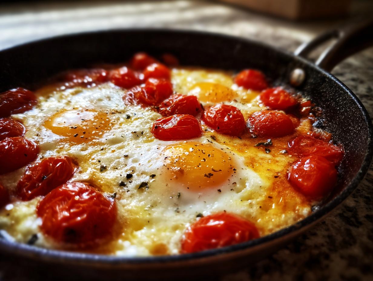 Amazing 6 Tomato and Basil Baked Eggs 4 Tomato and Basil Baked Eggs