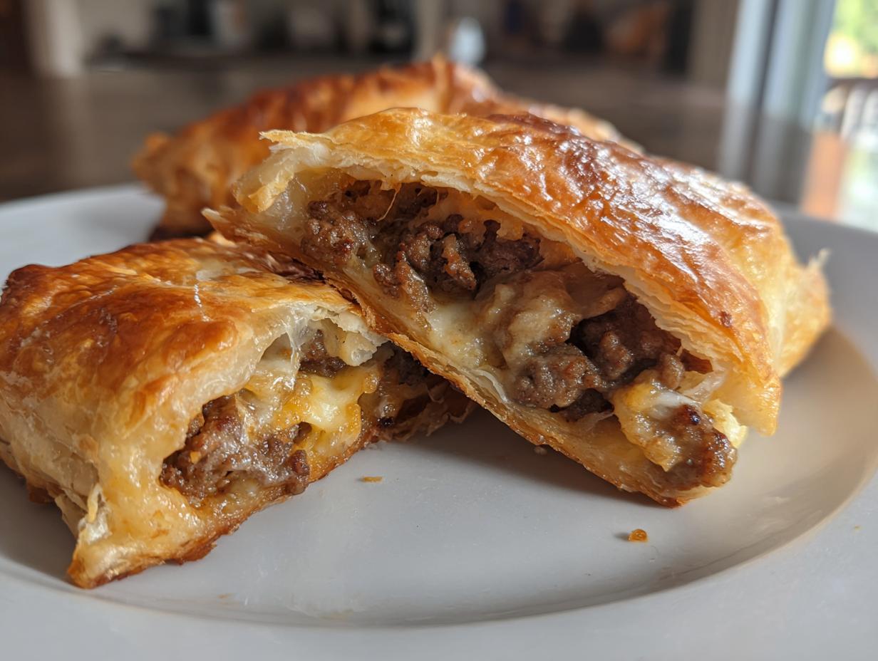 Amazing 30-Min Upside Down Puff Pastry Tacos 4 Upside Down Puff Pastry Tacos (Beef or Chicken!)