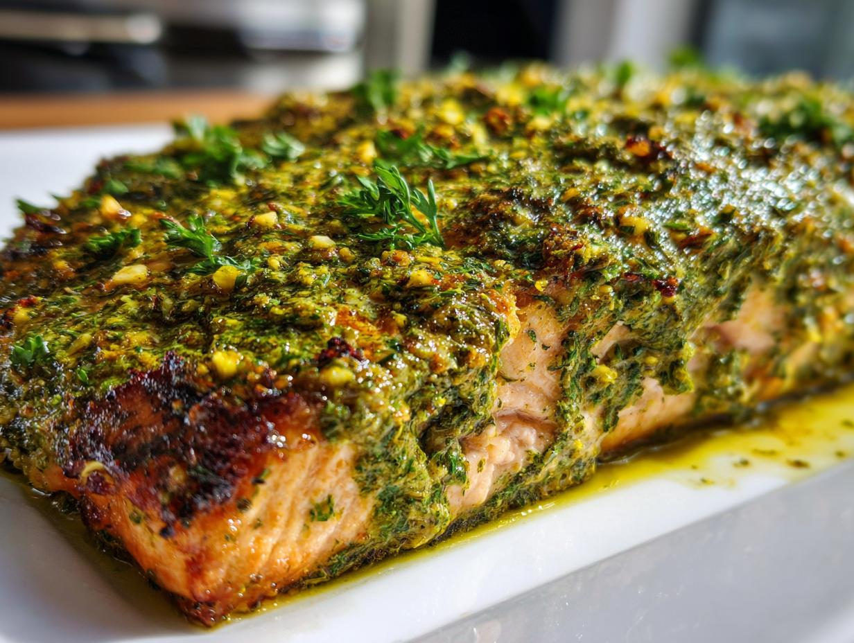 Amazing 4-Ingredient Zesty Herb‑Crusted Baked Salmon 4 Zesty Herb‑Crusted Baked Salmon